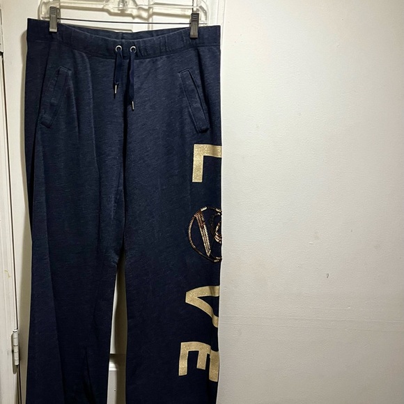 Victoria’s Secret Love boyfriend sweatpants with gold sequins - Picture 4 of 13